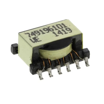Wurth Elektronik Surface Pulse Transformer 1:1:1:1:1:1 Turns Ratio, 198.6 μH Primary Inductance, 344mΩ Primary 749196101