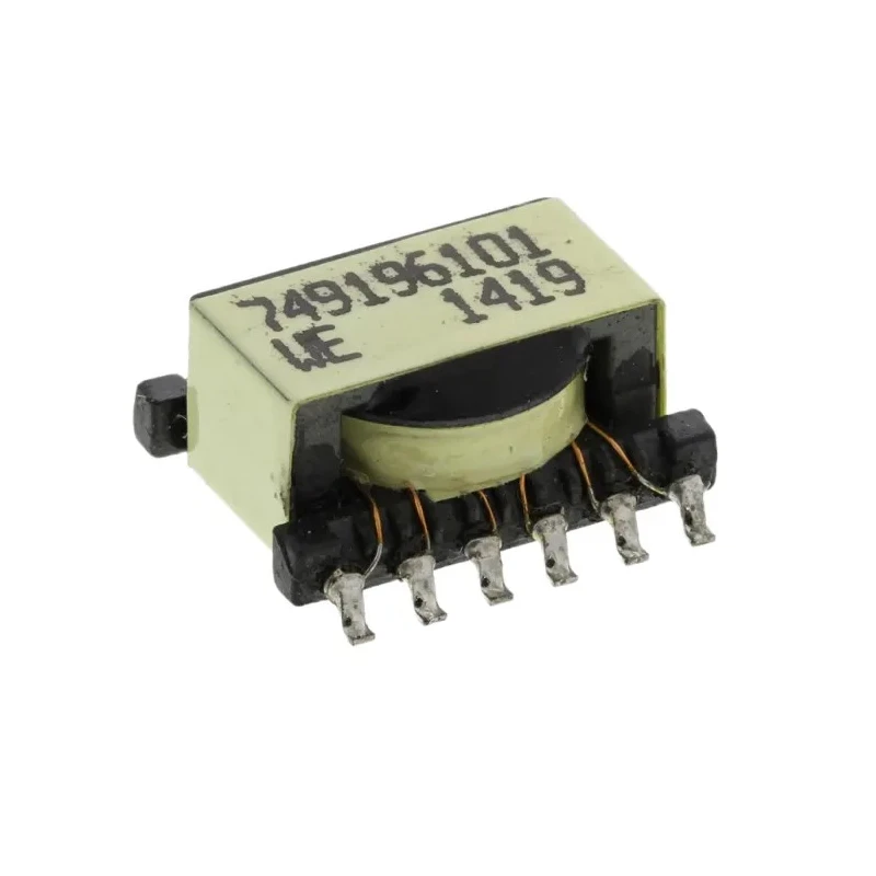 Wurth Elektronik Surface Pulse Transformer 1:1:1:1:1:1 Turns Ratio, 198.6 μH Primary Inductance, 344mΩ Primary 749196101