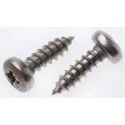 RS PRO Plain Stainless Steel Pan Head Self-Tapping Screw 9.5 mm Thread Size 4 522-1325