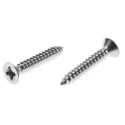 RS PRO Stainless Steel Countersunk Head Pozidriv Self-Tapping Screw 25 mm Thread Size 8 Model 522-1375
