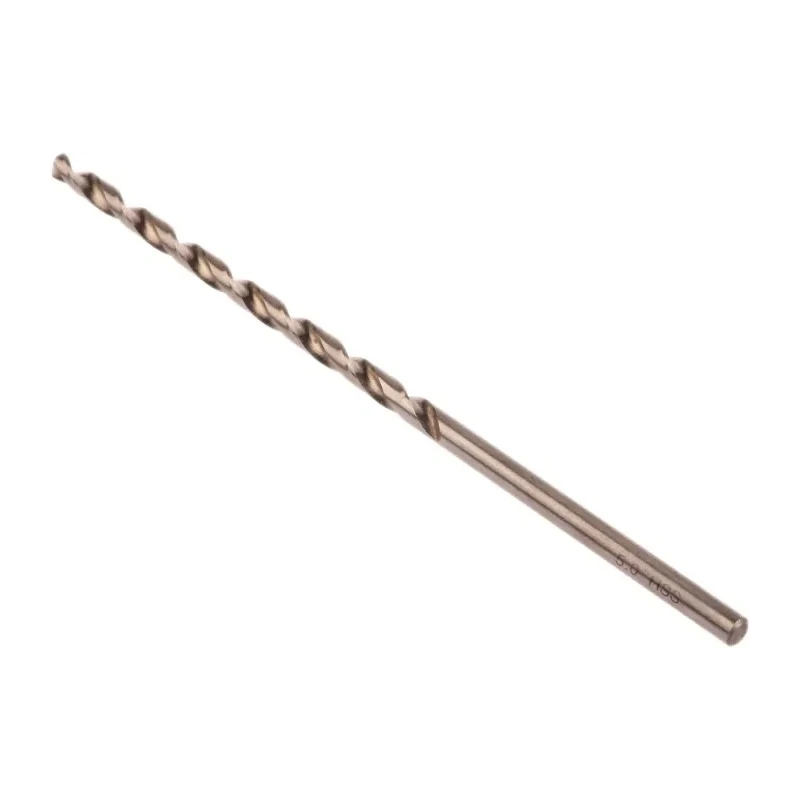RS PRO Metric Extra Length High Speed Steel (HSS) 5mm Drill Bit with 160mm Overall Length 522-6689