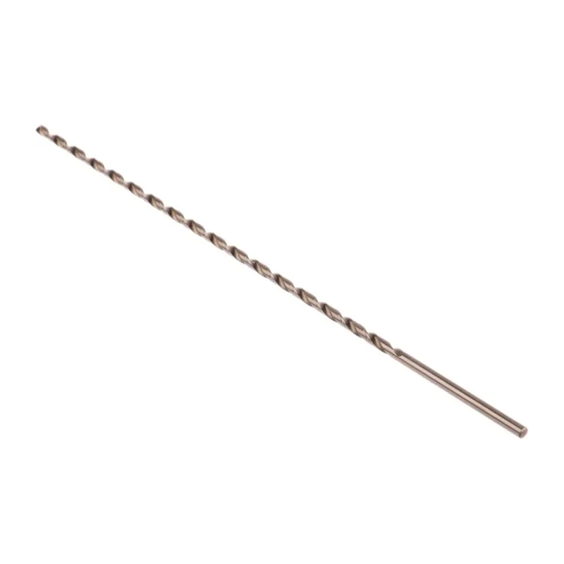 RS PRO Industrial Grade HSS 4 mm Drill Bit with 250 mm Overall Length, Helical Flute, Plain Shank, 118° Point Angle 522-6651