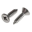 RS PRO Plain Stainless Steel Countersunk Head Self-Tapping Screw 19 mm No.10 522-1381
