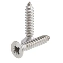 RS PRO Plain Stainless Steel Countersunk Head Self-Tapping Screw 25 mm Thread Size 10 DIN 7982C 522-1397