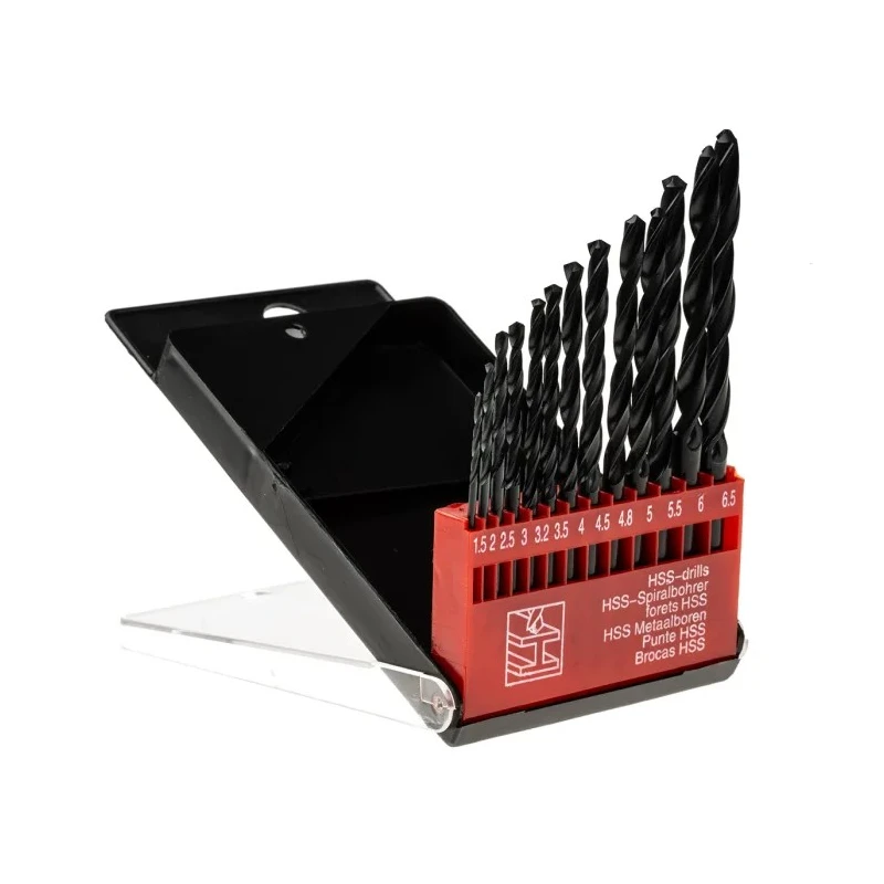 RS PRO 13-Piece Twist Drill Bit Set for Multi-Material, HSS Bits, 1.5 mm to 6.5 mm 522-6960