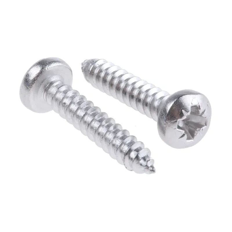 RS PRO Stainless Steel Pan Head Plain Finish Pozidriv Self-Tapping Screw 19 mm Thread Size 6 522-1448