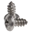 RS PRO Plain Stainless Steel Pan Head Self-Tapping Screw 9.5 mm Length Thread Size 8 522-1454