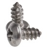 RS PRO Plain Stainless Steel Pan Head Self-Tapping Screw 9.5 mm Length Thread Size 8 522-1454
