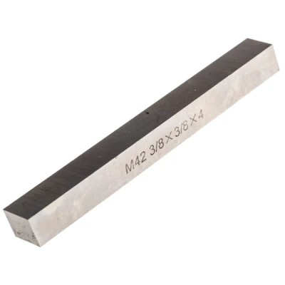 RS PRO Square Tool Bit High Speed Steel M42 Ground Finish Neutral Cutting Direction 4in 22° Rake Angle 522-7957