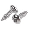 RS PRO Stainless Steel Pan Head Plain Finish Pozidriv Self-Tapping Screw Thread Size 8 Length 13mm 522-1460