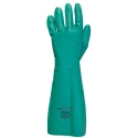Polyco Healthline N-Dura Green Nitrile Work Gloves Size 10 Chemical Resistant 20 Pieces ND45/10