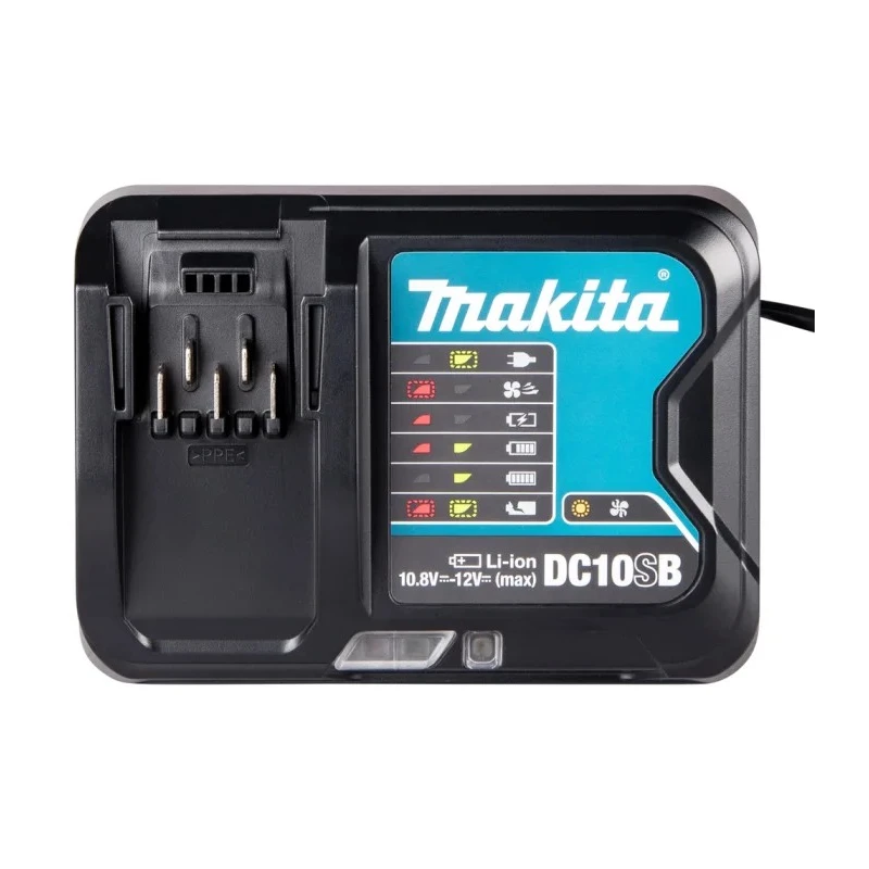 Makita Battery Charger for Use with BL1016, BL1041B, BL1021B, Type G British 3-Pin DC10SB