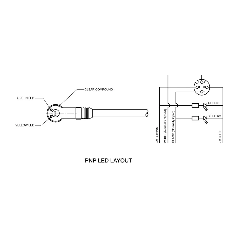 Brad from Molex Female 5 Way Right Angle to Unterminated Sensor Actuator Cable 2 m 1200060663