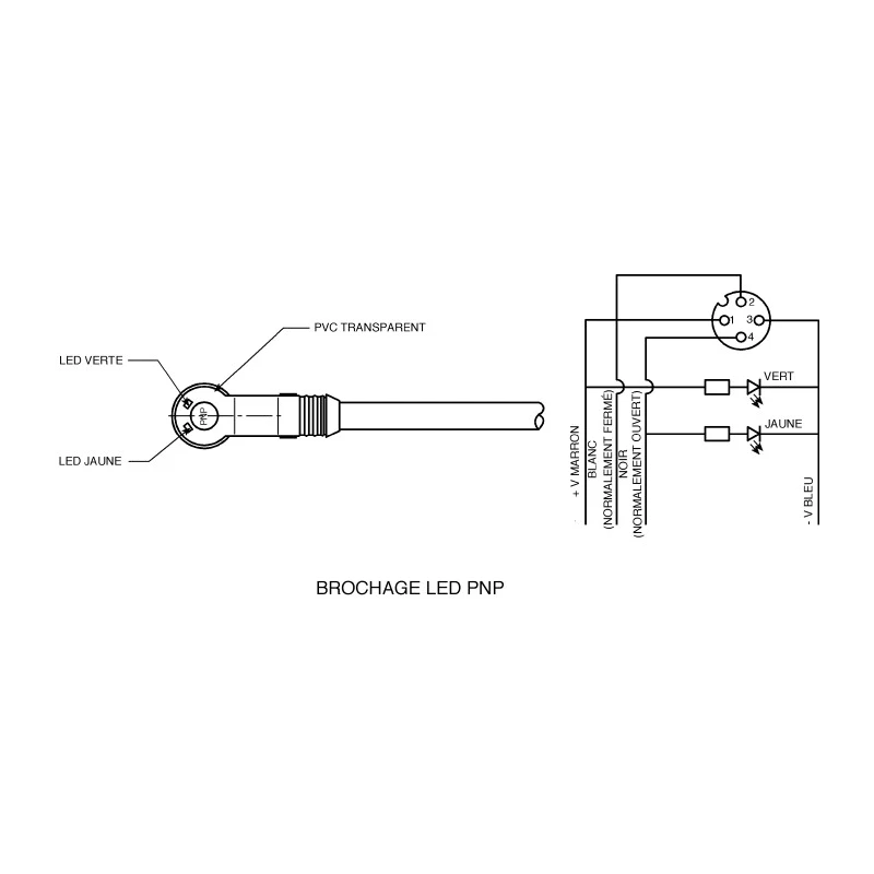 Brad from Molex Female 5 Way Right Angle to Unterminated Sensor Actuator Cable 2 m 1200060663