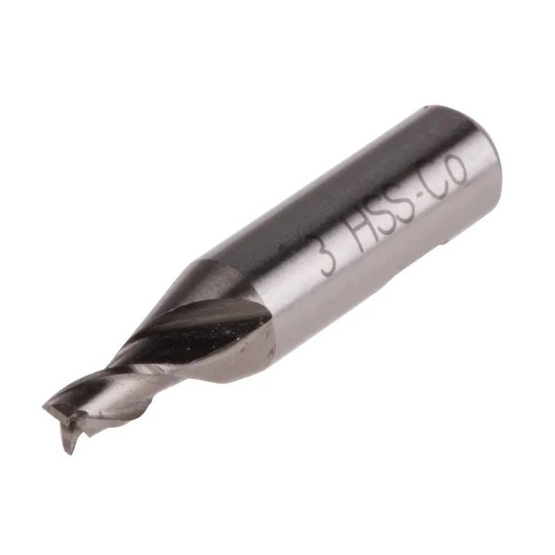 RS PRO End Mill, 3 mm Cutter Diameter, Cobalt High Speed Steel, 6 mm Flat Shank, 4.5 mm Cut Length 523-0470