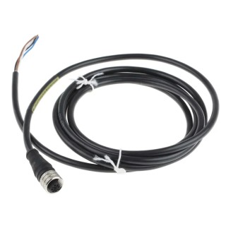 Brad from Molex Sensor Actuator Cable 4 Contact Female 2 m PVC Jacket Black IP67 250V/300V 1200060014