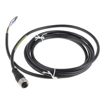 Brad from Molex Sensor Actuator Cable 4 Contact Female 2 m PVC Jacket Black IP67 250V/300V 1200060014