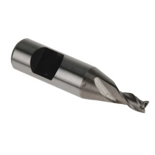 RS PRO End Mill, 2.5 mm Cutter Diameter, Cobalt High Speed Steel, 6mm Flat Shank, 4 mm Cut Length, 26mm Overall 523-0464