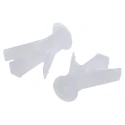 RS PRO White Plastic Spring Toggle Cavity Fixing 8 mm Fixing Hole Diameter 10-12 mm Thickness 523-9590