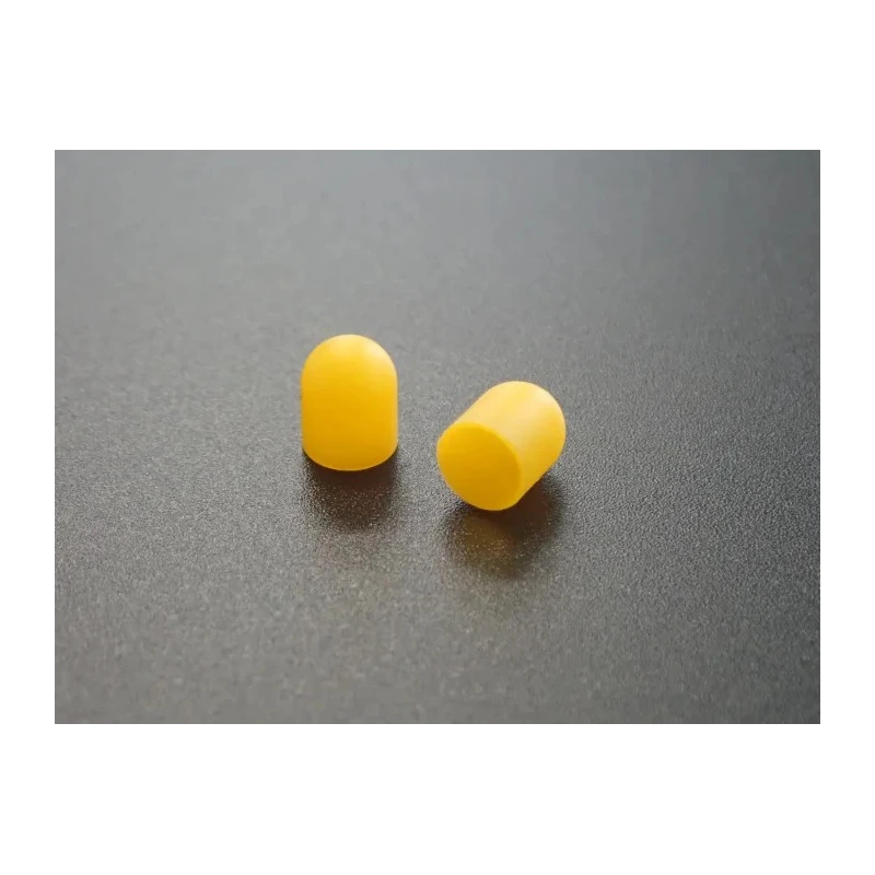 Asahi Rubber A-48068L Series 1-Way LED Lens Diffused Beam Yellow Polymethyl Methacrylate 4.8mm Diameter A-48068L-KC-D2-Y