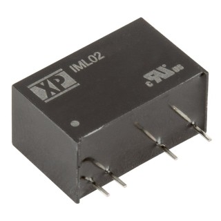 XP Power Isolated DC/DC Converter 9V DC Output 111mA 21.6-26.4V DC Input 2W SIP7 Through Hole IML02