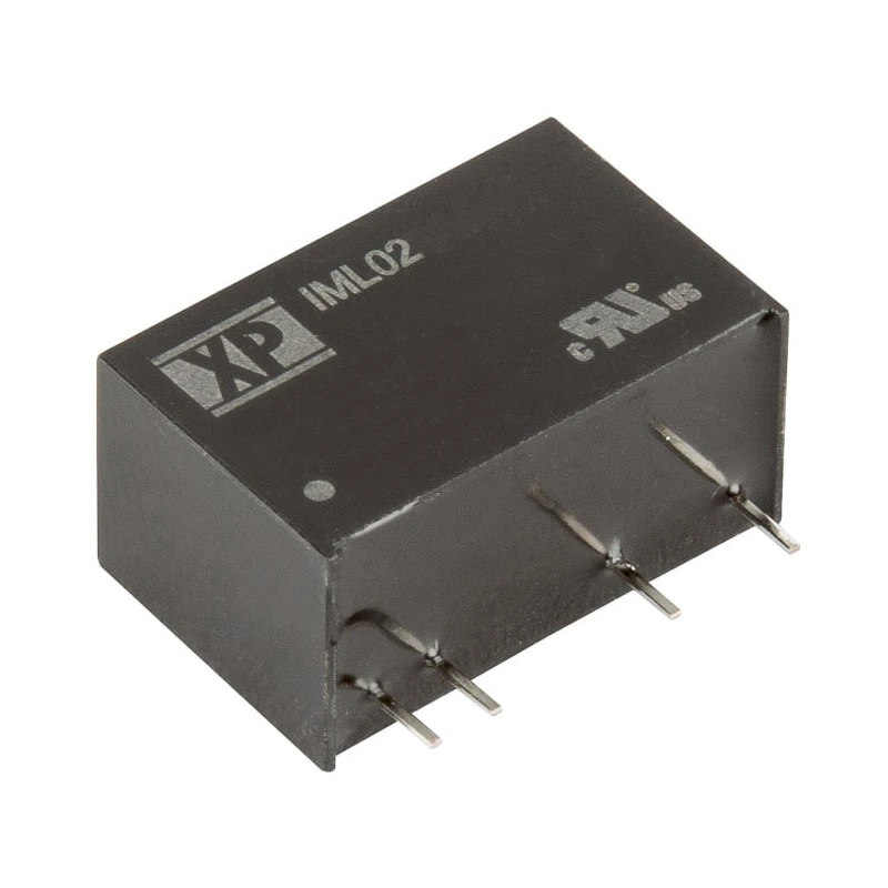 XP Power Isolated DC/DC Converter, 5 V dc Output, 400 mA, 21.6 V - 26.4 V Input, 2 W Power, SIP7 Through Hole Package IML02