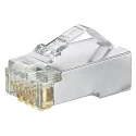 Panduit RJ45 Modular Jack Male Cable Connector Cat5e Shielded Straight 1 Port 8 Way MPS588-C