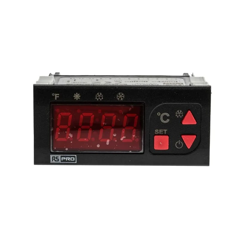 RS PRO Panel Mount On-Off Temperature Controller 1 Input, 1 Output Relay 24V AC/DC Single Set Point Control 124-1046