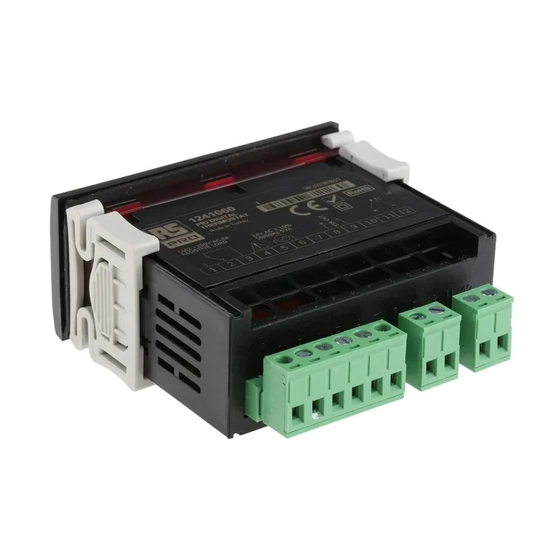 RS PRO Panel Mount On-Off Temperature Controller 1 Input 2 Output Solid State Relay 24V AC PID Controller 124-1060