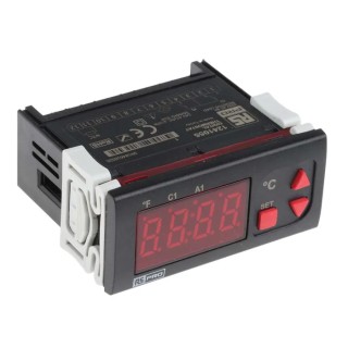 RS PRO Panel Mount On-Off Temperature Controller 1 Input, 2 Output Relay 230V ac/dc 124-1055
