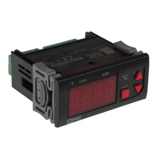 RS PRO Panel Mount On-Off Temperature Controller 1 Input, 2 Output Solid State Relay 253V AC PID Controller 124-1058