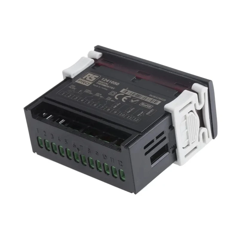 RS PRO Panel Mount On-Off Temperature Controller 2 Input 3 Output Relay 253V ac/dc 124-1050