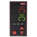 RS PRO Panel Mount PID Temperature Controller, 3 Output Relay, 24V ac/dc, Dual 4 Digit LED Display 124-1062