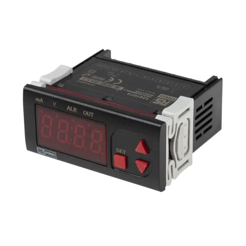 RS PRO Panel Mount Temperature Indicator 4 Input, 5 Output, 253V AC 124-1073