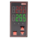RS PRO Panel Mount PID Temperature Controller, 3 Output Relay, SSR, 24V ac/dc, Dual 4 Digit LED Display 124-1061