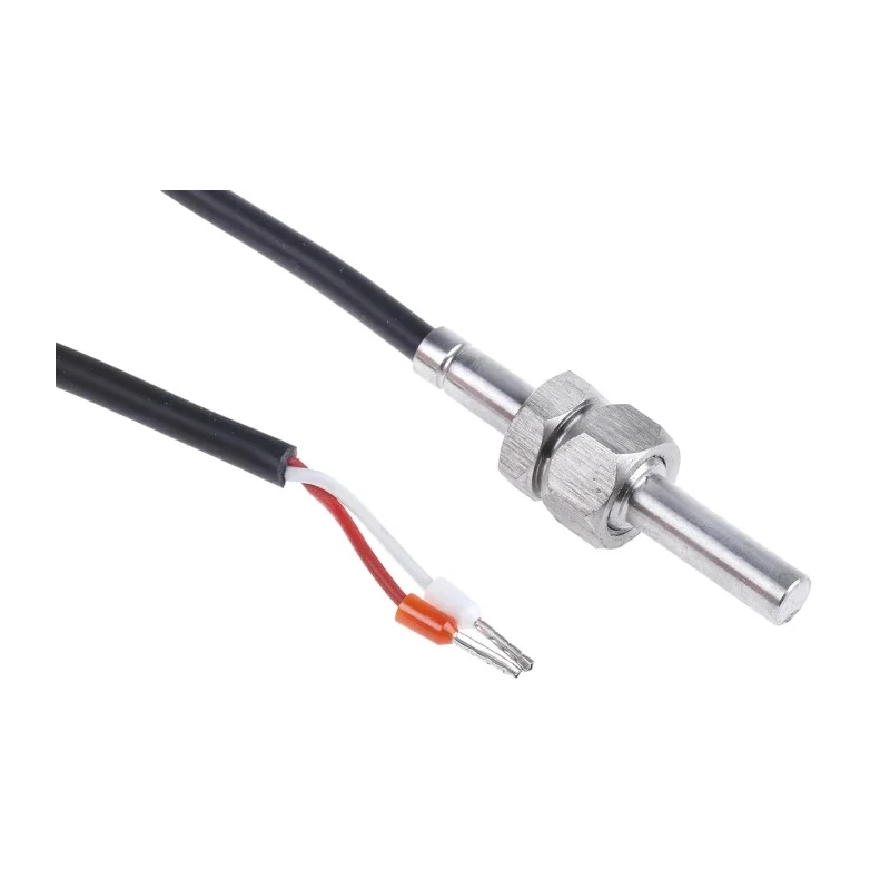 RS PRO Silicon Cable Stainless Steel Shell NTC Temperature Sensor 60 °C to 150 °C, 6 mm Probe 124-1082