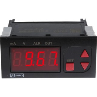 RS PRO Panel Mount Temperature Indicator 4 Input, 1 Output, 230V AC 124-1074