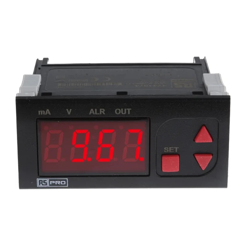 RS PRO Panel Mount Temperature Indicator 4 Input, 1 Output, 230V AC 124-1074