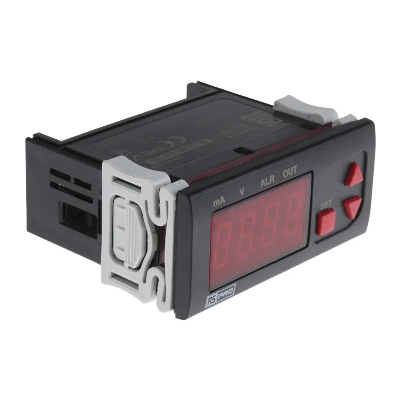 RS PRO Panel Mount Temperature Indicator 4 Input, 1 Output, 230V AC 124-1074