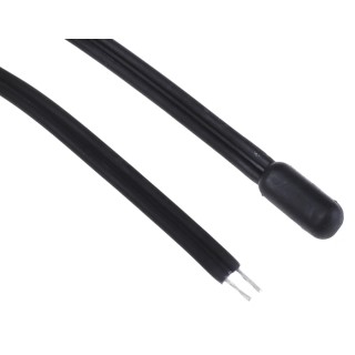 RS PRO Thermoplastic NTC Temperature Sensor, -30 °C to 105 °C, 6 mm Probe Diameter, 15 mm Probe Length, 1.5 m Cable 124-1080
