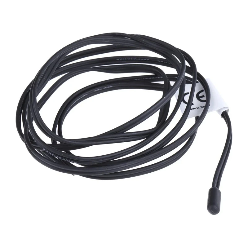 RS PRO Thermoplastic NTC Temperature Sensor, -30 °C to 105 °C, 6 mm Probe Diameter, 15 mm Probe Length, 1.5 m Cable 124-1080