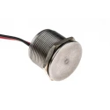 Bulgin Momentary Piezo Switch, IP68 IP69K Rated, Wire Terminal, 22 mm Cutout, 1A Contact Current, Grey Actuator MPZ022/F