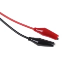 RS PRO Coaxial Cable Crocodile Clip Lead Black and Red 1.2 m RG58/U BNC Male 50 Ohm UL AWM 1015 16 AWG 526-0241