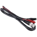 RS PRO Coaxial Cable Crocodile Clip Lead Black and Red 1.2 m RG58/U BNC Male 50 Ohm UL AWM 1015 16 AWG 526-0241