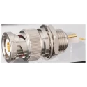 Tajima Electronics TXA Series Coaxial Connector Panel Mount Male Triaxial 50Ω, Straight Body Clamp TXA103-PBR