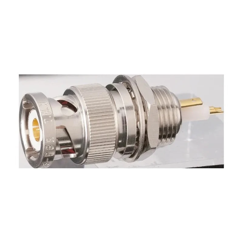 Tajima Electronics TXA Series Coaxial Connector Panel Mount Male Triaxial 50Ω, Straight Body Clamp TXA103-PBR