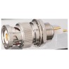 Tajima Electronics TXA Series Coaxial Connector Panel Mount Male Triaxial 50Ω, Straight Body Clamp TXA103-PBR