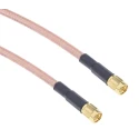 RS PRO 1 m RG142U Coaxial Cable 50 Ω Black, Terminated SMA Connectors RG142U