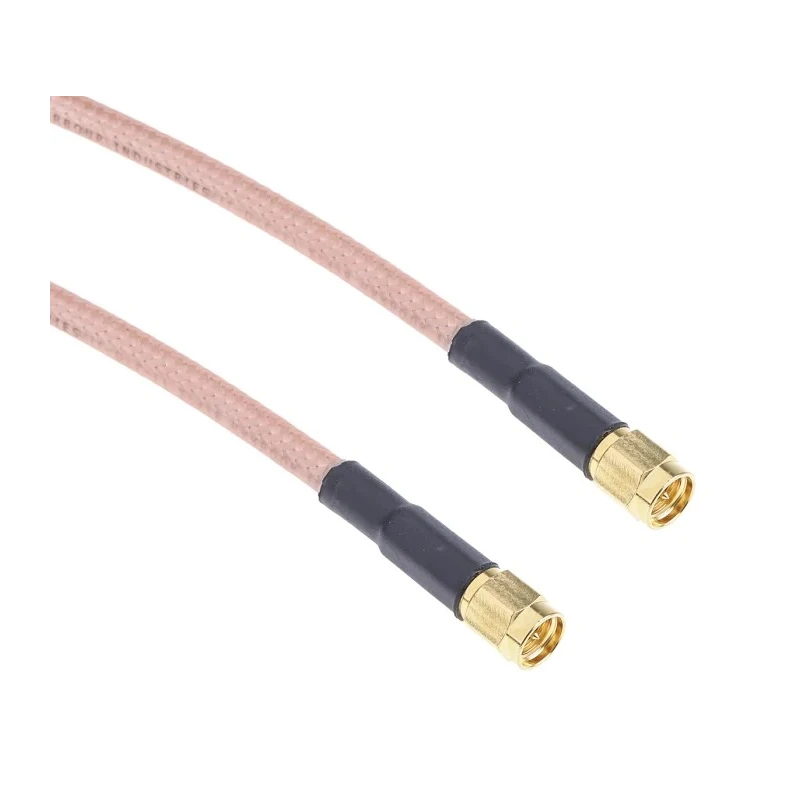 RS PRO 1 m RG142U Coaxial Cable 50 Ω Black, Terminated SMA Connectors RG142U