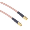 RS PRO 1 m RG142U Coaxial Cable 50 Ω Black, Terminated SMA Connectors RG142U